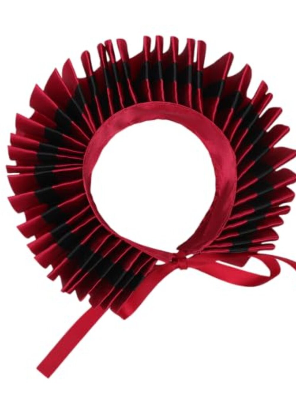 Renaissance Ruffled Satin Neck Ruff Multi-Layer Pleated Cosplay Collar - Picture 4 of 7